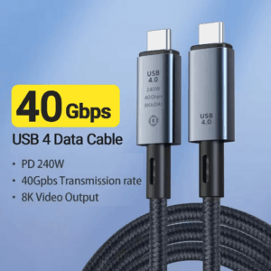 USB4 Type-C Cable 40Gbps 240W