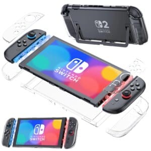 HUADAI Transparent Protective Case for Nintendo Switch 2