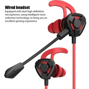 VIKEFON Wired Gaming Earbud with Mic